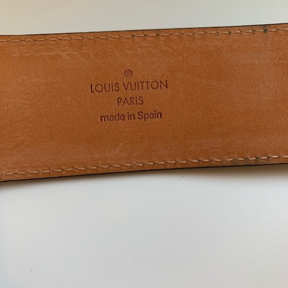 Authentic Louis Vuitton vernis Fleur buckle belt size 85-34 main image 10